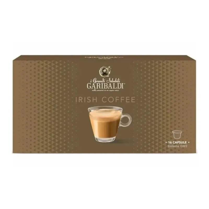 Garibaldi Irish Coffee 16 cápsulas compatible con el sistema GM3 Garibaldi Irish Coffee 16 cápsulas compatible con el sistema GM3