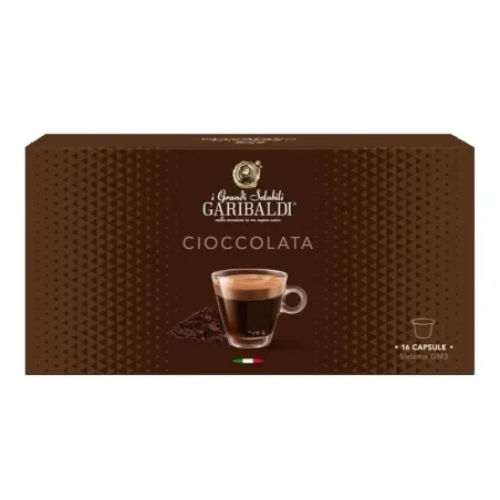 Garibaldi Cioccolata 16 cápsulas compatible con el sistema GM3