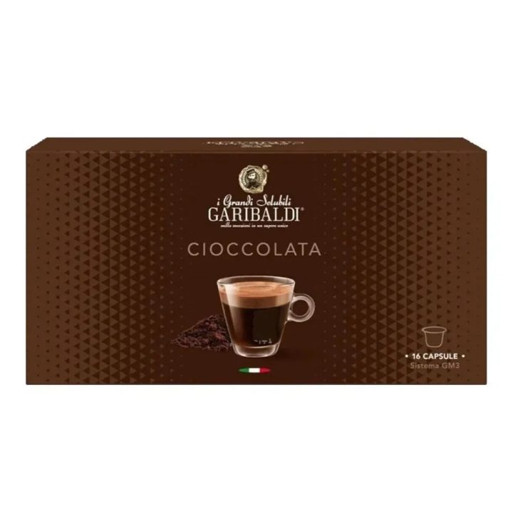 Garibaldi Cioccolata 16 cápsulas compatible con el sistema GM3