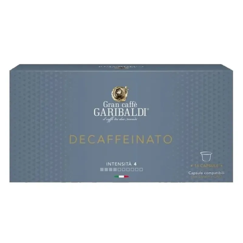 Garibaldi Descafeinado 16 cápsulas compatible con el sistema GM3