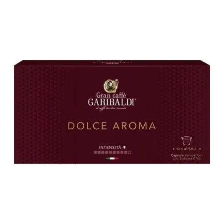 Garibaldi Dolce Aroma 16 cápsulas compatible con el sistema GM3