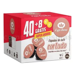 Café Siena Cortado 40+8 Cápsulas Compatibles Dolce Gusto®*