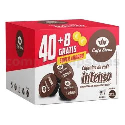 Café Siena Intenso 40+8 Cápsulas Compatibles Dolce Gusto®*