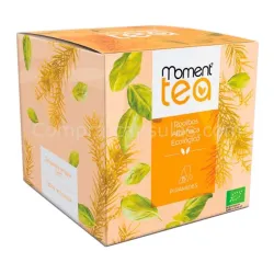 MOMENT TEA Infusión Rooibos Albahaca Ecológico 15 Piramides