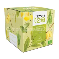 MOMENT TEA Té Verde con Jengibre y Limón Ecológico 15 Piramides