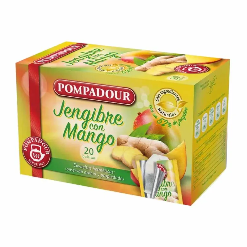 Jengibre con Mango Pompadour 20 bolsitas