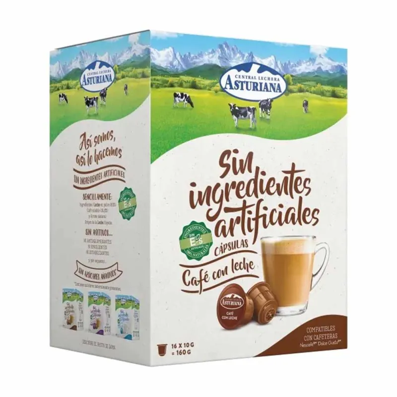 Café con Leche Central Lechera Asturiana Compatibles Dolce Gusto®* Café con Leche Central Lechera Asturiana Compatibles Dolce Gusto®*