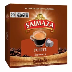 Cápsulas de Aluminio Saimaza Fuerte compatibles Nespresso® 20 Cápsulas