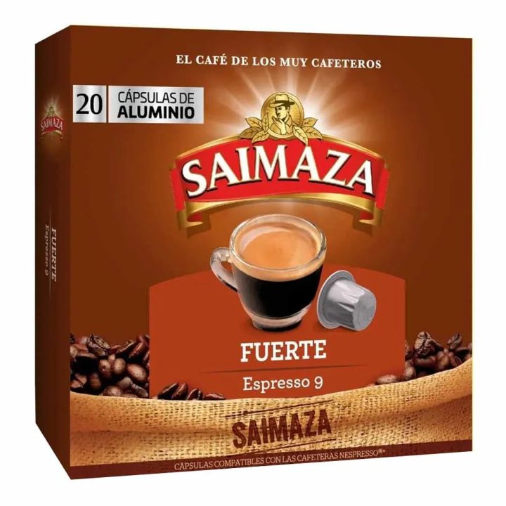 Cápsulas de Aluminio Saimaza Fuerte compatibles Nespresso® 20 Cápsulas
