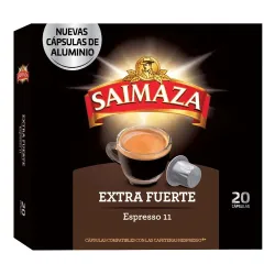 Cápsulas de Aluminio Saimaza Extra Fuerte compatibles Nespresso® 20 Cápsulas