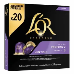 L'OR Espresso Lungo Profondo compatibles Nespresso® 20 cápsulas