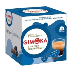 Gimoka Soave Descafeinado compatibles Dolce Gusto® 16 Cápsulas