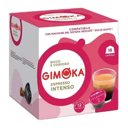 Gimoka Espresso Intenso compatibles Dolce Gusto® 16 Cápsulas