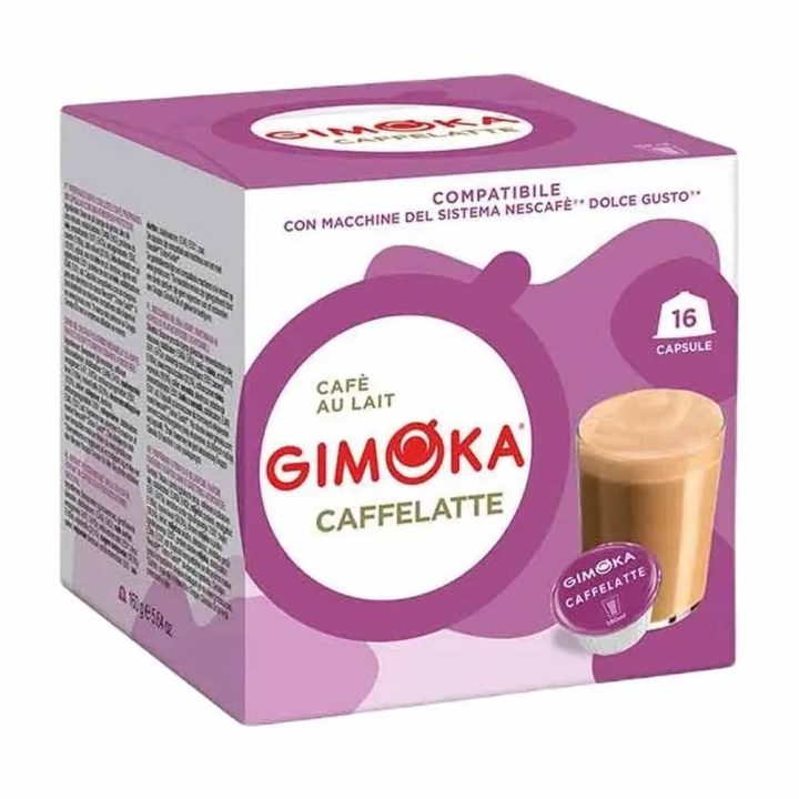 Gimoka Caffelatte compatibles Dolce Gusto® 16 Cápsulas