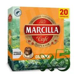 Marcilla Colombia 100 Cápsulas Compatibles Nespresso®