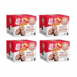 Pack 4 unidades Café Siena Cortado 40+8 Cápsulas Compatibles Dolce Gusto®*