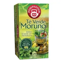 Té Verde Moruno Pompadour 20 bolsitas