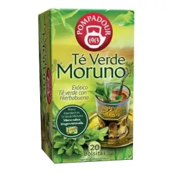 Té Verde Moruno Pompadour 20 bolsitas
