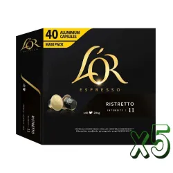 L'OR Espresso Ristretto compatibles Nespresso® 200 cápsulas