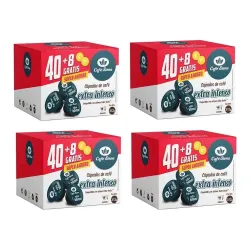 Pack 4 unidades Café Siena Extra Intenso 40+8 Cápsulas Compatibles Dolce Gusto®*