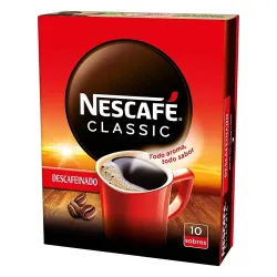 Café Soluble Descafeinado Nescafé 10 sobres