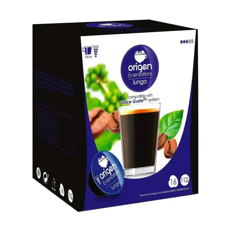 Origen Sensations Café Lungo 16 Cápsulas Compatibles Dolce Gusto®*