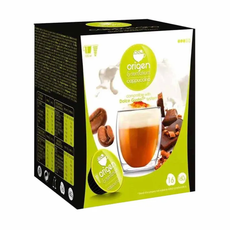 Origen Sensations Cappuccino 16 Cápsulas Compatibles Dolce Gusto®*