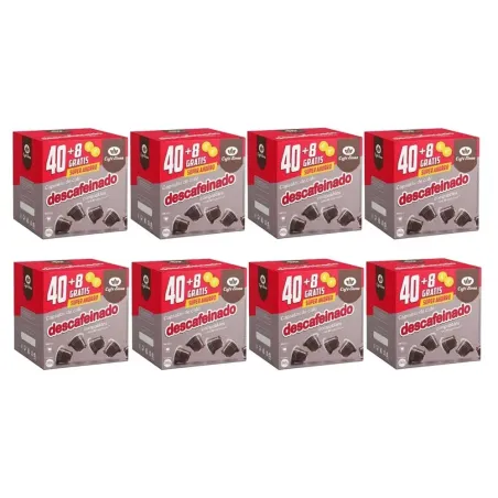 Pack 8 unidades Café Siena Descafeinado 40+8 Cápsulas Compatibles Nespresso®