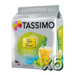 Lote 5 Tassimo Tea Time Te Verde