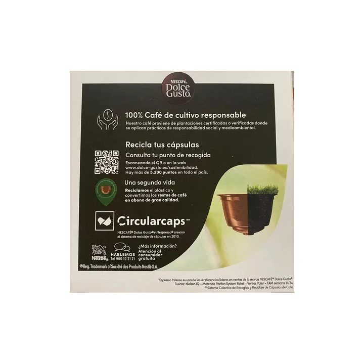 Información Espresso Intenso Dolce Gusto