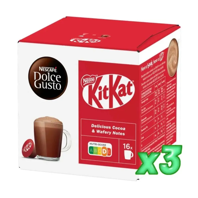 NESCAFÉ® Dolce Gusto® KITKAT® x 3, 48 Cápsulas