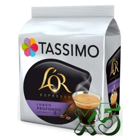 Lote 5 Tassimo L'OR Lungo Profondo