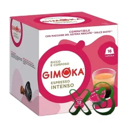 Gimoka Espresso Intenso compatibles Dolce Gusto® 48 Cápsulas