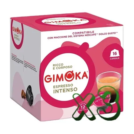 Gimoka Espresso Intenso compatibles Dolce Gusto® 48 Cápsulas