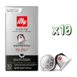 illy Forte 10 x 10, 100 Cápsulas Compatibles Nespresso®*