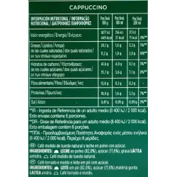 Valor energético Cappuccino Starbucks Dolce Gusto