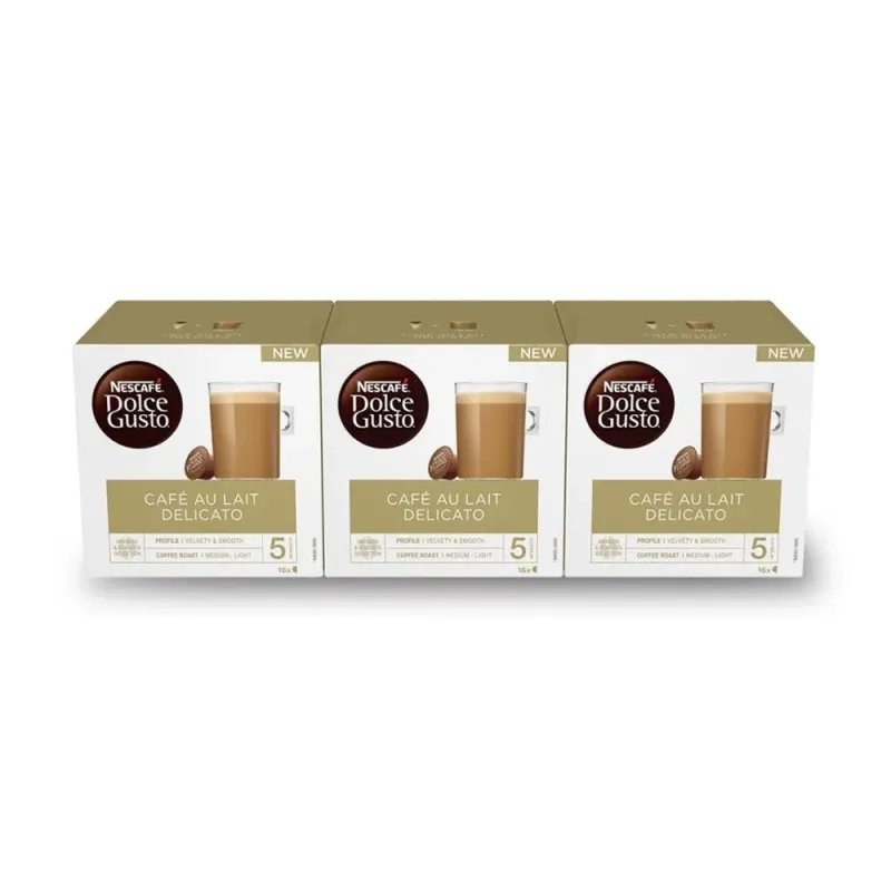 NESCAFÉ® Dolce Gusto® Café con Leche Delicato x 3, 48 Cápsula NESCAFÉ® Dolce Gusto® Café con Leche Delicato x 3, 48 Cápsula