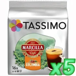 Lote 5 unidades Tassimo Marcilla Colombia