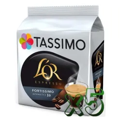 Lote 5 Tassimo L'OR Fortissimo 80 Cápsulas