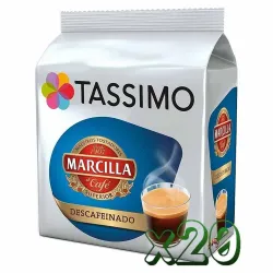 Lote 20 Tassimo Marcilla Descafeinado