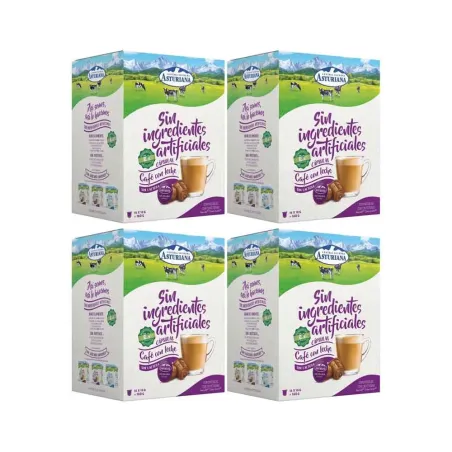 Lote x 4 Café con Leche Sin Lactosa Central Lechera Asturiana Compatibles Dolce Gusto®*
