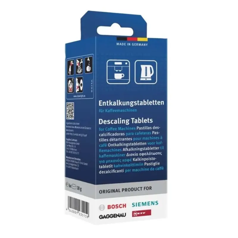 Pastillas descalcificadoras BOSCH para cafeteras
