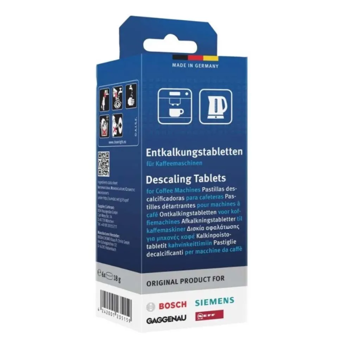 Pastillas descalcificadoras BOSCH para cafeteras