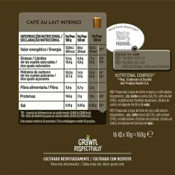 Valor energético Café con Leche Intenso Dolce Gusto