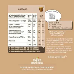 Valor energético Cortado Dolce Gusto