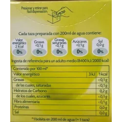 valor energético Pompadour Digestive Multinfusion