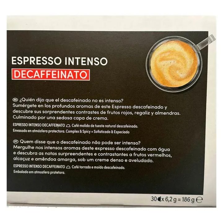 VALOR NUTRICIONAL ESPRESSO INTENSO DESCAFEINADO MAGNUM