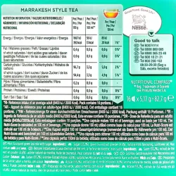 Valor energetico Marrakesh Style Tea Pack 48 cápsulas de te al estilo marroquí