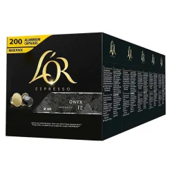 L'OR Espresso Onyx compatibles Nespresso® 200 cápsulas