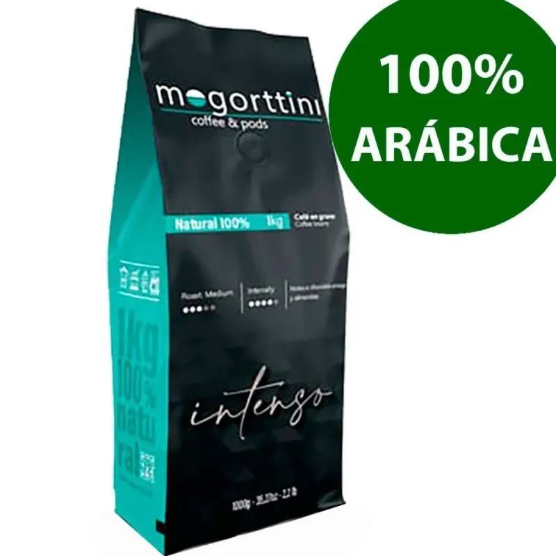 Selección de arábicas Mogorttini espresso calidad superior en bolsa de un kilo Selección de arábicas Mogorttini espresso calidad superior en bolsa de un kilo